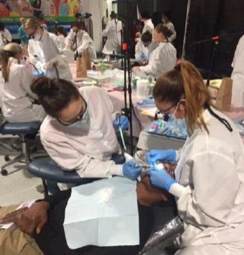 ODU dental hygiene students administer free care to patients